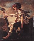 Domenico Feti David with the Head of Goliath painting